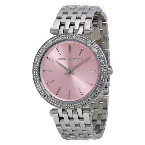 michael kors darci watch silver pink face|Michael Kors gen 5e.